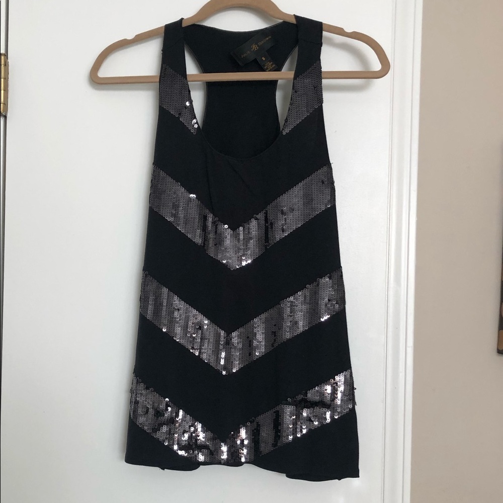 black top with sequin detail